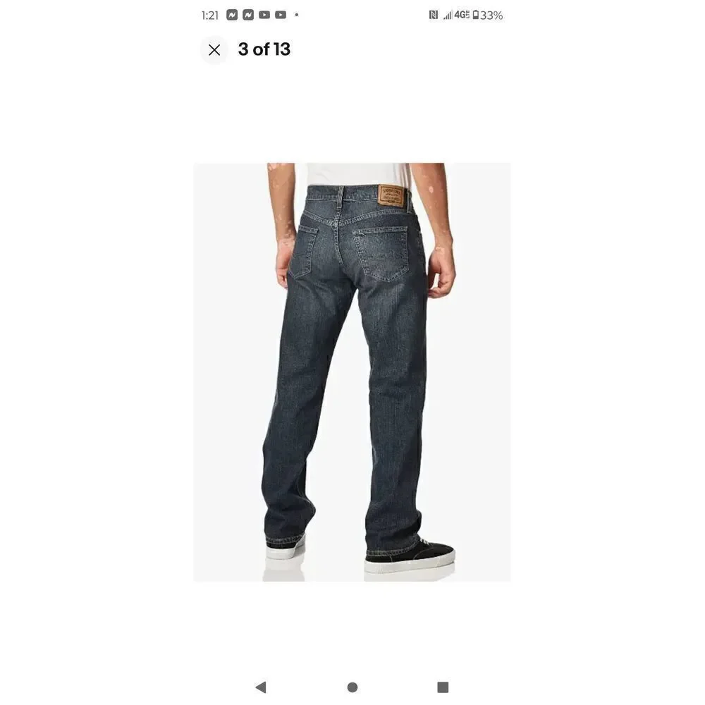 LEVI STRAUSS SIGNATURE GOLD PREMIUM FLEX RELAXED NWT JEANS 34 X 29